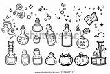 Magic Potion Witchcraft Coloring Page Kids Stock Vector Royalty Free  sketch template