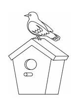Birdhouse coloring Pages  Free Coloring sketch template