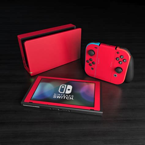 Nintendo Switch Skin - Solid State Red by Solid Colors | DecalGirl