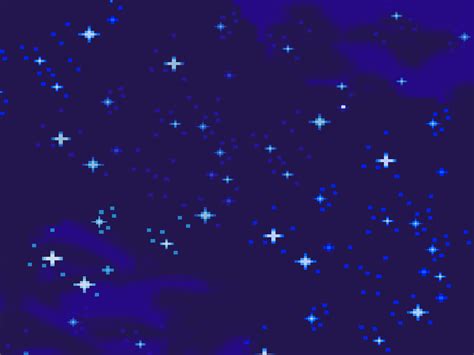 Pixel Star Sky GIF