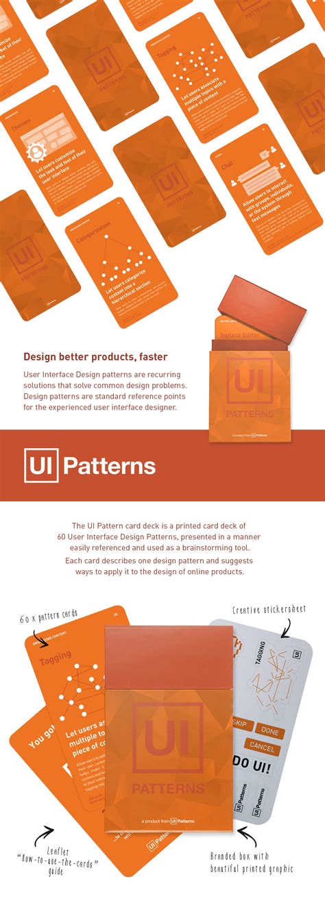 60 UI Design Patterns Card Deck - only $39!