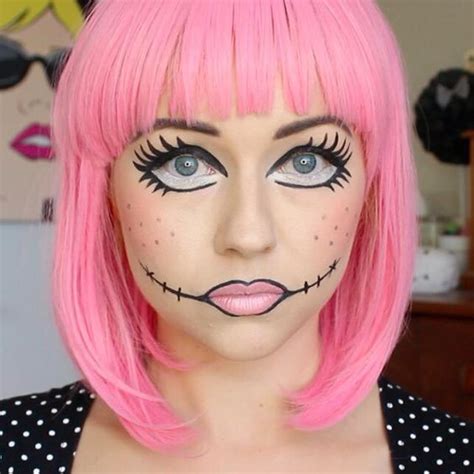 10+ Maquiagens Para O Halloween | Doll makeup halloween, Halloween ...