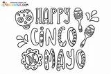 Cinco De Mayo Coloring Pages sketch template