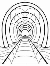 Play Tunnel coloring Book Pages For Children And Adults With Vector  sketch template