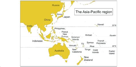 Pacific Ocean Map Asia