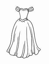 Premium Vector  Illustration Of Princess Dress coloring Page sketch template