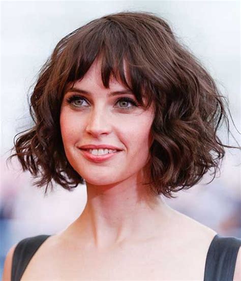 Beautiful Work Short Wavy Hairstyles With Bangs For Women Long Hair ...