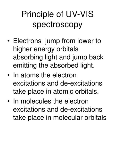 PPT - UV-VIS Spectroscopy PowerPoint Presentation, free download - ID:5097661