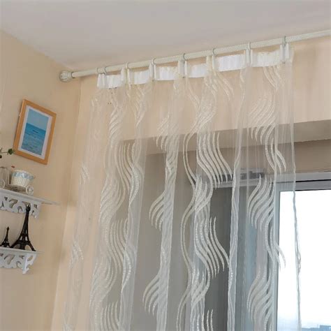 NAPEARL Striped design jacquard organza fabric for sheer fabrics for tulle curtains living room ...