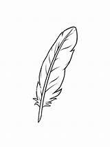 Lotus Outline Feather Template Coloring Pages For  sketch template