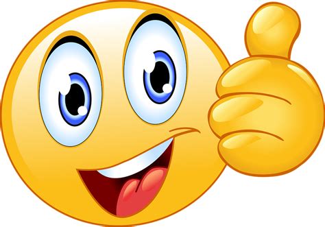 Thumbs Up Smiley Face Emoji - Free vector graphic on Pixabay