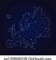 900+ Clip Art Europe Connected Map | Royalty Free - GoGraph
