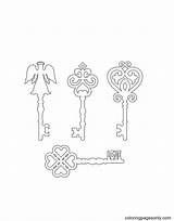 Key Coloring Pages To Print  Free Printable sketch template