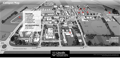 2008 Halls of Residence Campus Map Lincoln University | Lincoln University Living Heritage ...