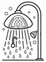 Shower coloring Book Pages For Children And Adults With Vector Design  sketch template
