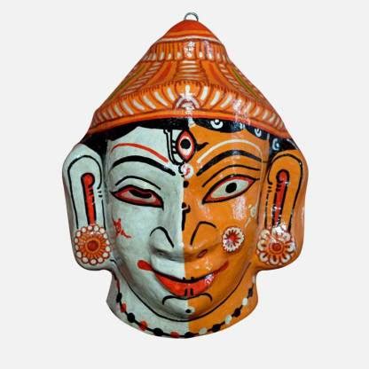 Crafts Odisha Shiva Parvati mask wall hanging Decorative Showpiece - 15 cm Price in India - Buy ...