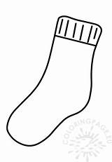 Printable Sock  Coloring Page sketch template