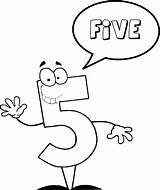 Printable Number 5 Coloring Page  Free Pages For Kids sketch template