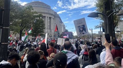 Thousands at Washington pro-Palestinian protest, with some chanting ...