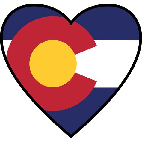 Colorado Flag In My Heart Sticker – Heart Sticker Company