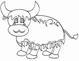 Easy Yak Coloring Page  Free Printable Coloring Pages For Kids sketch template