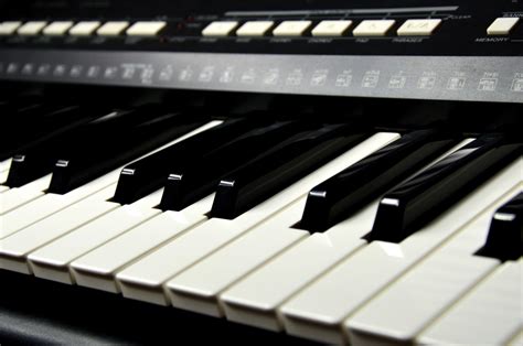 Free Images : technology, white, black, musical instrument, sound, computer keyboard, piano ...