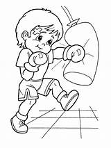 Coloring Pages  Boxing sketch template