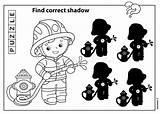 Puzzle Game For Kids Find Correct Shadow Coloring Page Outline Of  sketch template