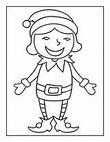 20 Elf Coloring Pages Free Christmas Elves sketch template