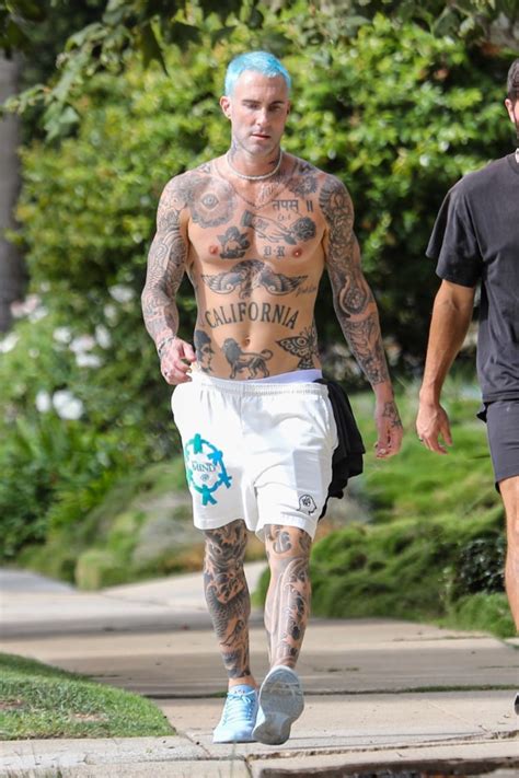 Adam Levine debuts new blue hair — see the pic!