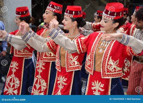 Armenian Folk Dancing Girls Editorial Stock Image - Image of dress, armenia: 156492004