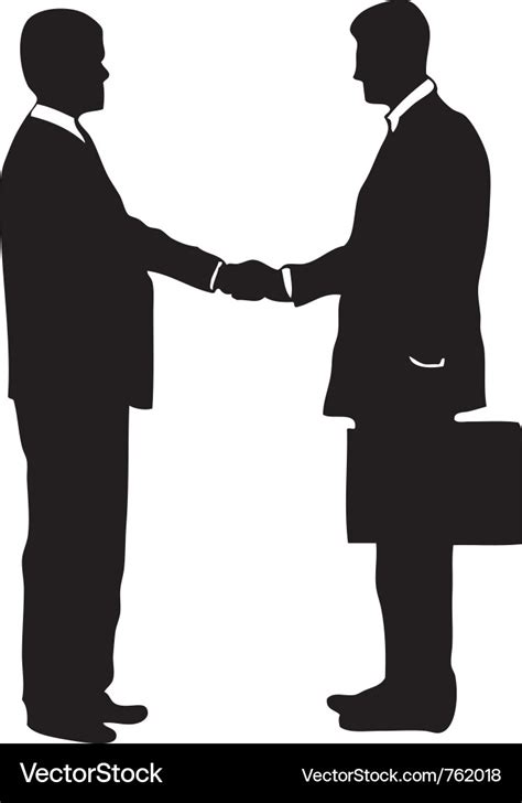 Businessmen shaking hands Royalty Free Vector Image