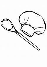 Chef Hat Coloring Coloring Pages sketch template
