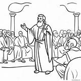 Apostle Paul Preaching Coloring Page 22553 17831 sketch template