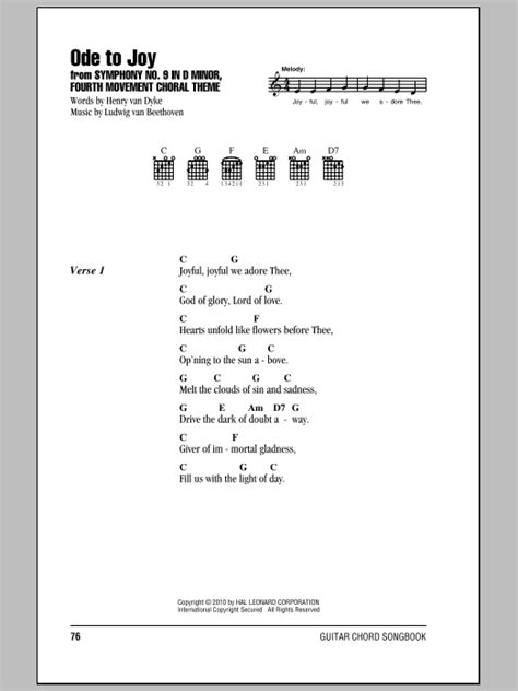 Ode To Joy | Sheet Music Direct