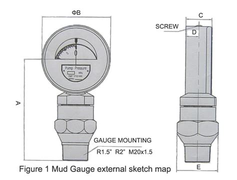 Fluid Filled Standpipe pressure gauge YK-150