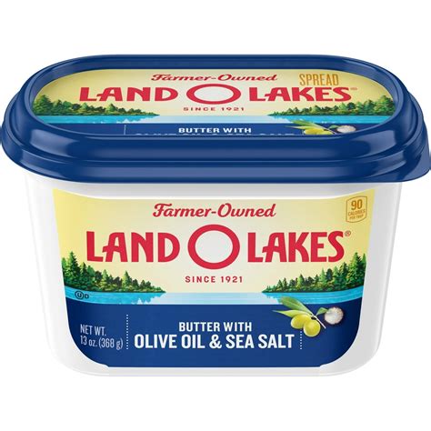 Land O Lakes® Butter with Olive Oil and Sea Salt, 13 oz Tub - Walmart.com - Walmart.com