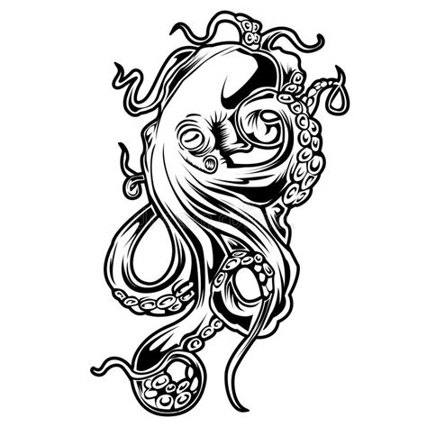 Giant Octopus Tattoo Drawing