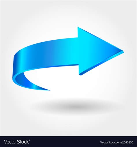 Blue arrow Royalty Free Vector Image - VectorStock