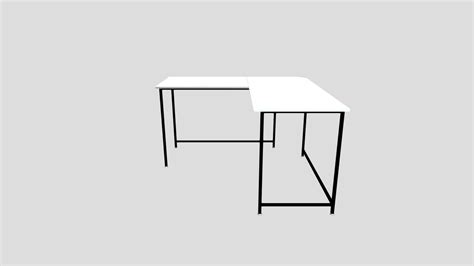 L-shaped Desk - Download Free 3D model by jussikajala [223031e] - Sketchfab
