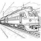 Zug Mit Bunten Fenstern  Happycoloringnet sketch template
