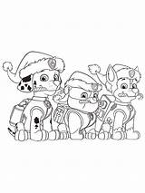 Paw Patrol Christmas coloring Page  Free Printable sketch template