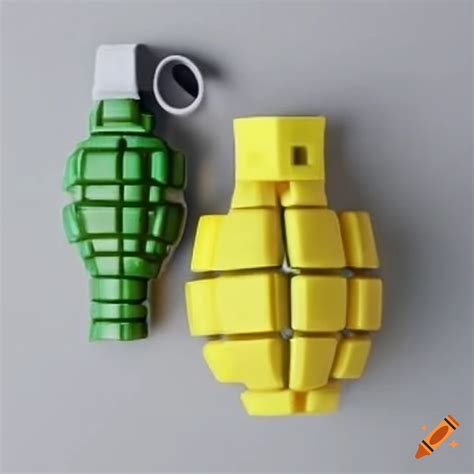 Toy grenade on Craiyon