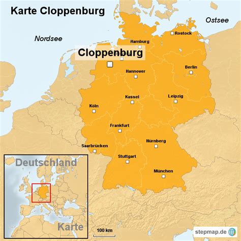 StepMap - Karte Cloppenburg - Landkarte für Deutschland