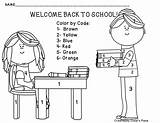Back To School Welcome Preschool Coloring Pages sketch template