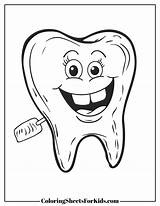 Dentist Tools Coloring Page sketch template