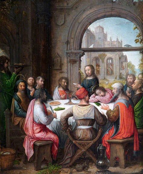 The Last Supper with the Institution of the Eucharist and Christ ...