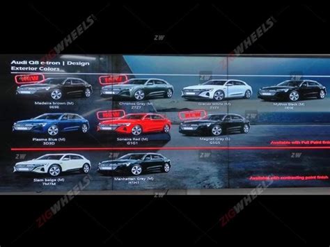 EXCLUSIVE: 2023 Audi Q8 e-tron Colour Options Revealed Ahead Of Launch, To Get Four New Hues ...