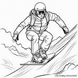Snowboarding Coloring Pages To Print sketch template