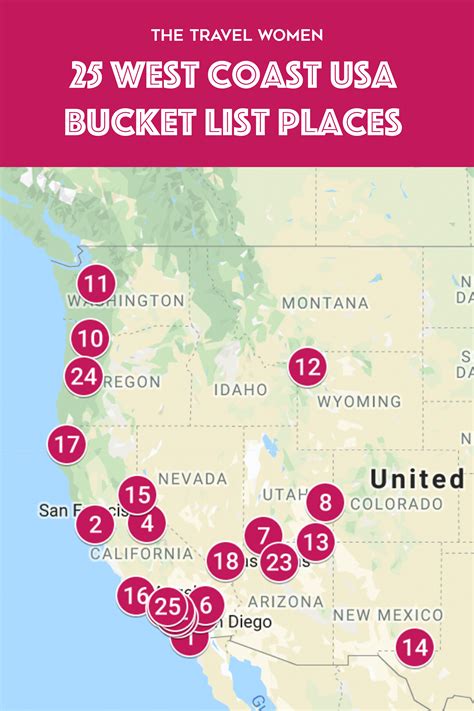 25 Bucket List Places to See on the West Coast of the USA - The Travel Women